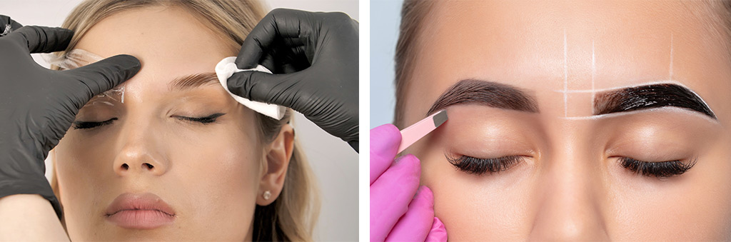 Il trattamento di laminazione sopracciglia vegana